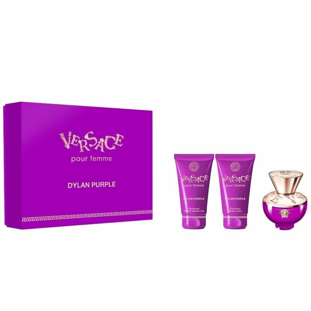 Set mit Damenparfüm Versace Pour Femme Dylan Purple 3 Stücke