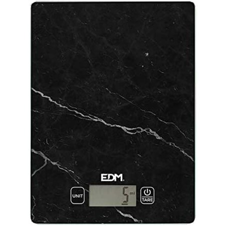 Küchenwaage EDM Schwarz 5 kg (14 x 19.5 cm)