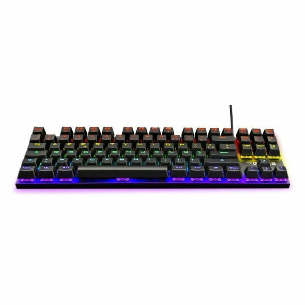 Gaming Tastatur The G-Lab Mercury AZERTY Französisch Schwarz