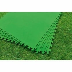 Bestway Sol de Piscine en Mousse Vert 9 Pièces 78x78 cm Jardin 58636