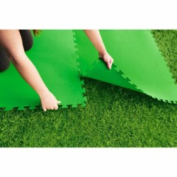 Bestway Poolboden Foam Grün 9 Stücke 78x78 cm Garten 58636