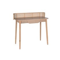 Schreibtisch DKD Home Decor natürlich Rattan Paulonia-Holz (100 x 45 x 92 cm)