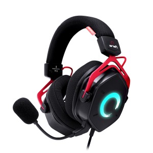 Casques avec Microphone FR-TEC FT2018 Noir Rouge