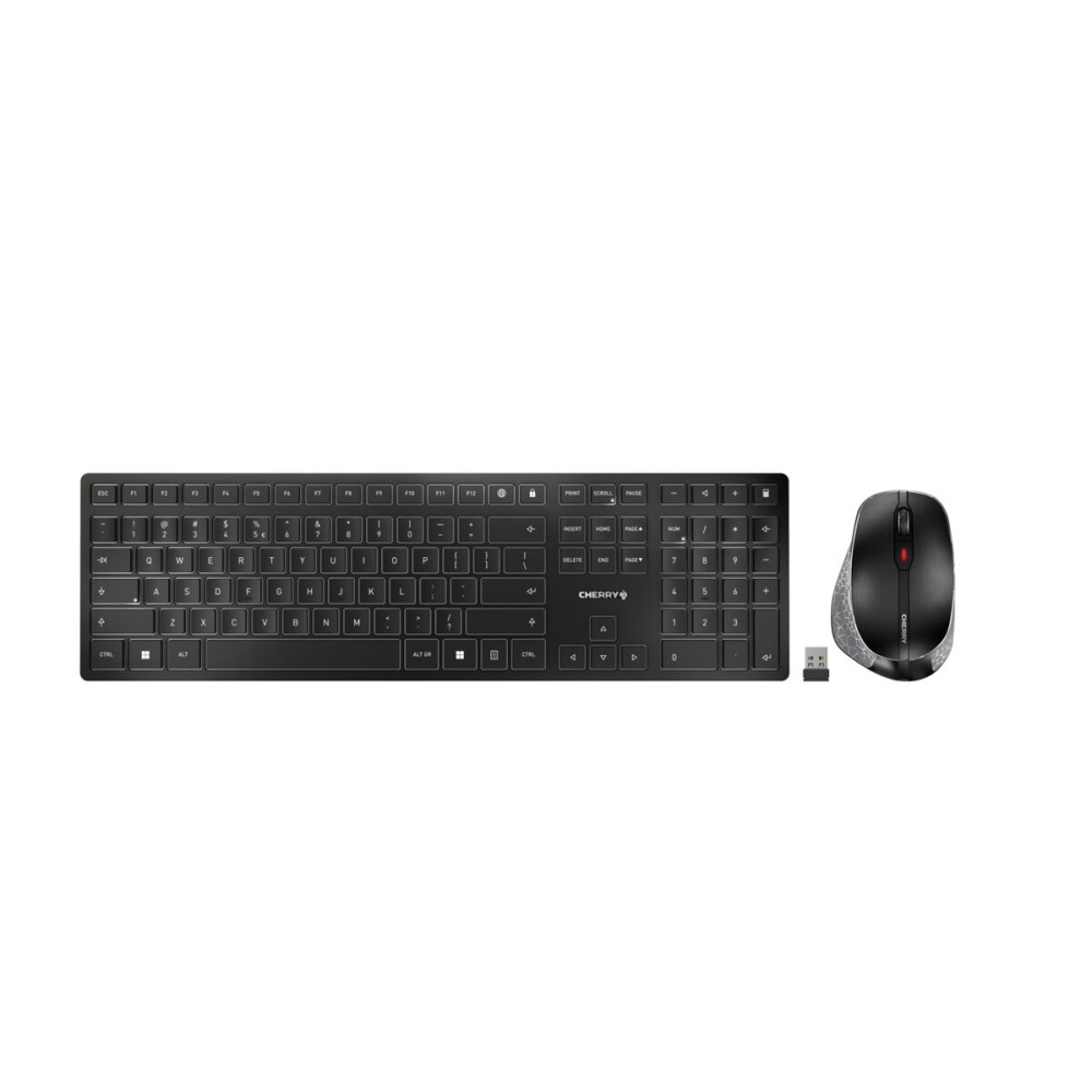 Clavier et souris sans fil Cherry JD-9500ES-2 Gris Espagnol Espagnol Qwerty