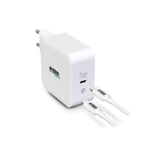 Chargeur Mural + Câble USB C Urban Factory GSC10UF Blanc