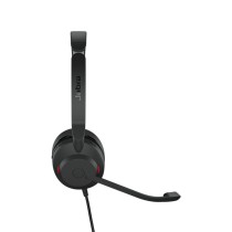 Kopfhörer mit Mikrofon Jabra Evolve2 30 SE Schwarz