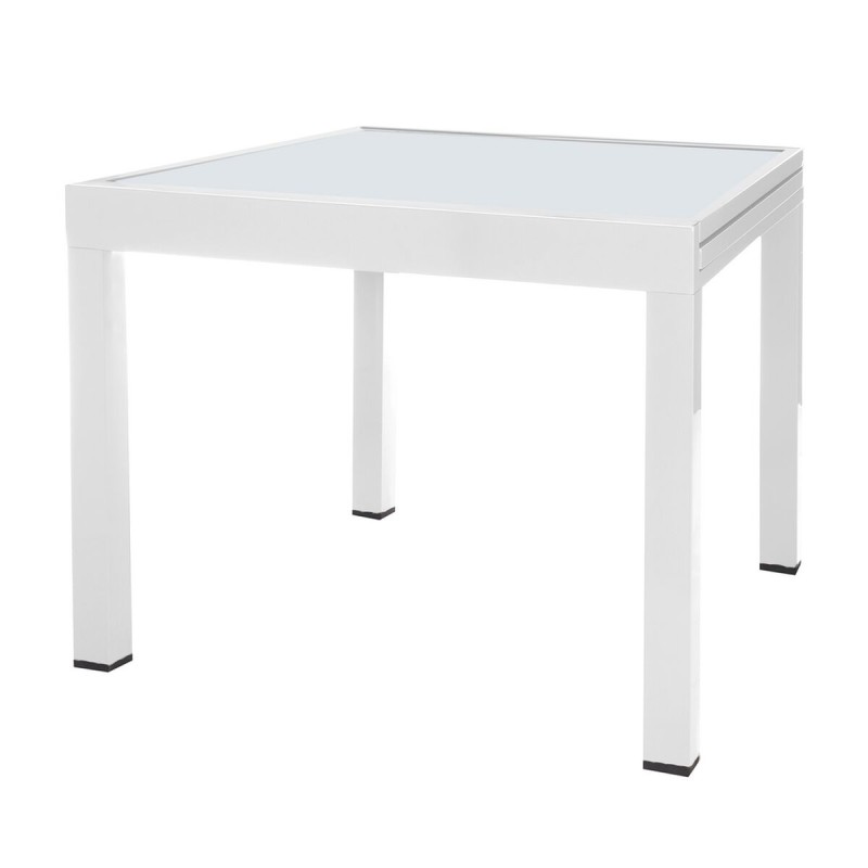 Expandable table Thais 80 x 80 x 74 cm Aluminium