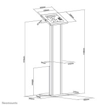 Support de tablette Neomounts FL15-750WH1 Blanc