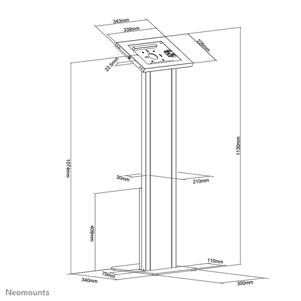 Tablet Ständer Neomounts FL15-750WH1 Weiß