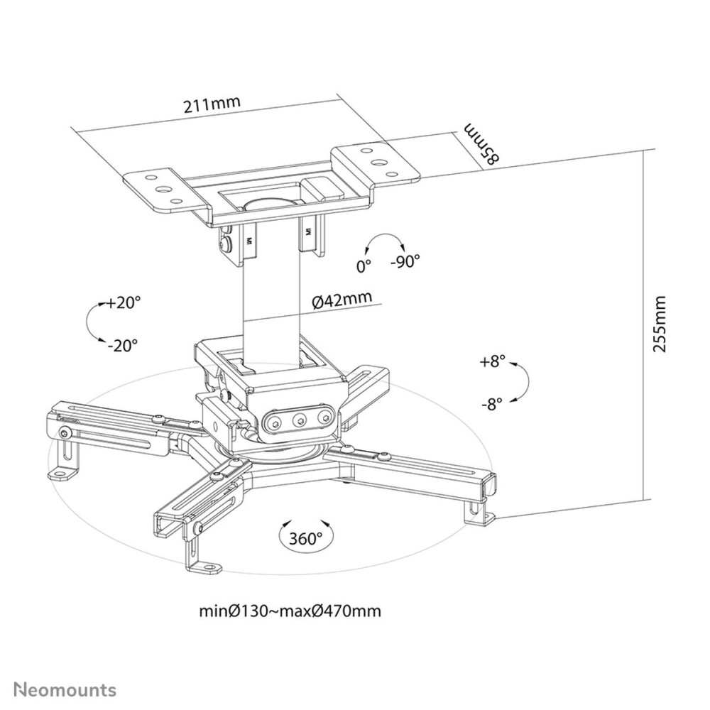 Projector Neomounts CL25-530BL1