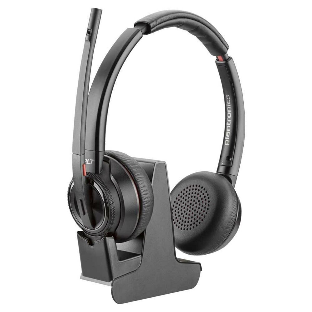 Headphones with Microphone Poly SAVI W8220/A Black