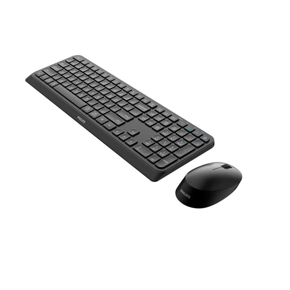 Tastatur mit Maus Philips SPT6407B/16 Schwarz Qwerty US