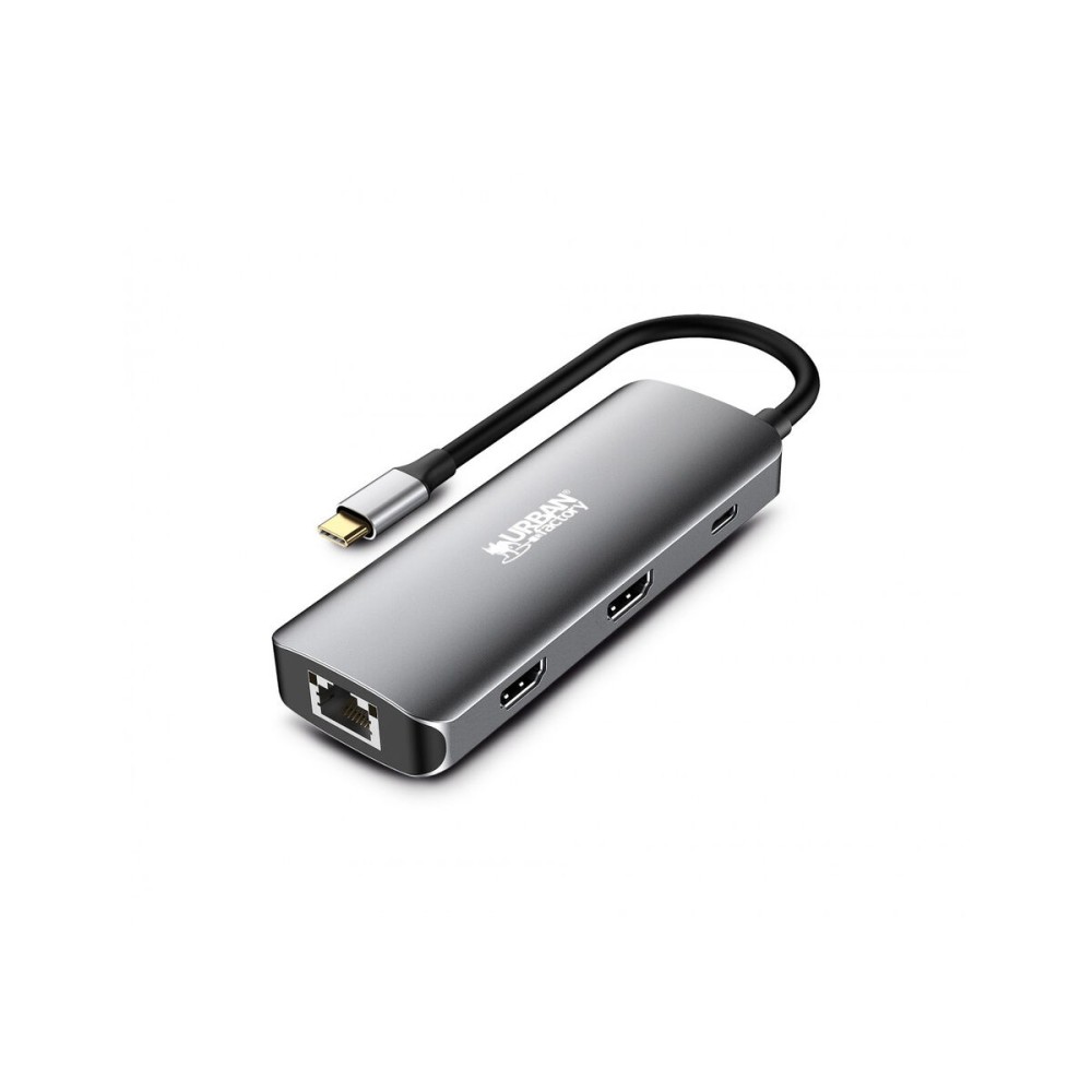 Hub USB-C Urban Factory MHC55UF Grau