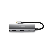 Hub USB-C Urban Factory MHC55UF Grau