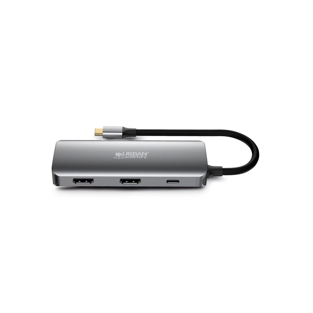 Hub USB-C Urban Factory MHC55UF Gris