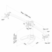 Bildschirm-Träger für den Tisch Neomounts FPMA-D700DD3        