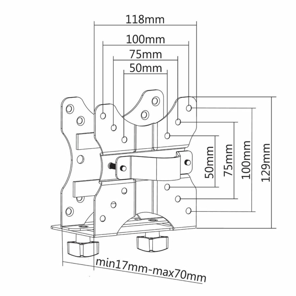 Bildschirm-Träger für den Tisch Neomounts NM-TC100BLACK Schwarz