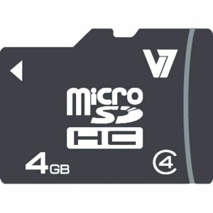 Micro SD Card V7 VAMSDH4GCL4R-2E 4 GB