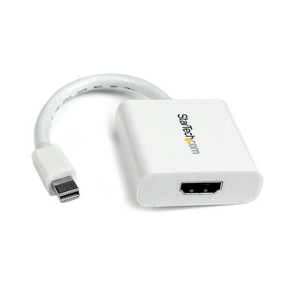 Adaptateur Mini Display Port vers HDMI Startech MDP2HDW              Blanc