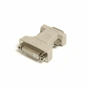 DVI to VGA Adapter Startech DVIVGAFM Black Beige