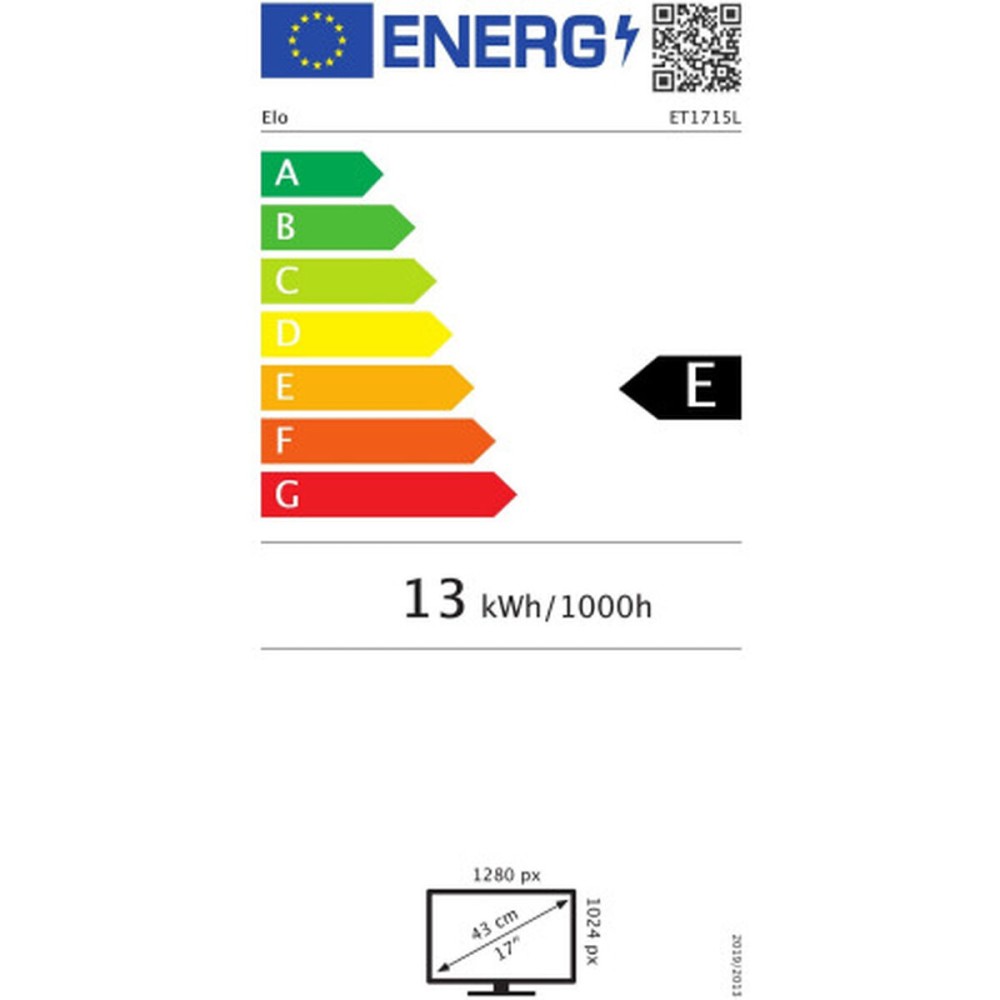 Écran Elo Touch Systems E719160 17" 50-60 Hz