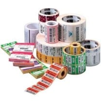 Printer Labels Zebra Select 2000D White Ø 25 mm (12 Units)