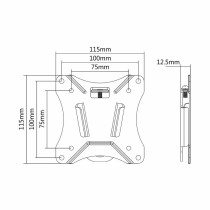 Support de TV Neomounts NM-W25BLACK 10" 30" 25 kg