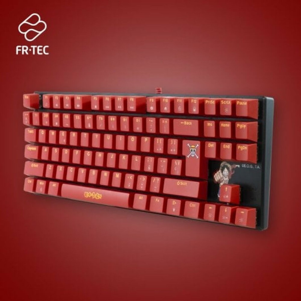 Tastatur mit Maus FR-TEC OP4001 QWERTY Burgunderrot