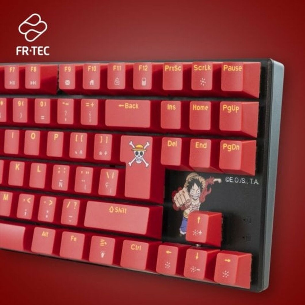 Keyboard and Mouse FR-TEC OP4001 QWERTY Burgundy