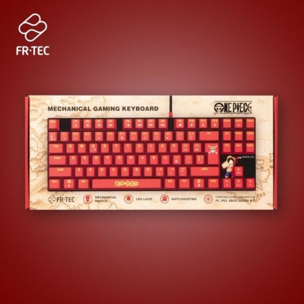 clavier et souris FR-TEC OP4001 QWERTY Bordeaux