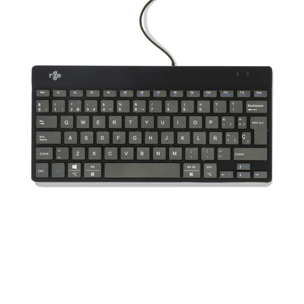 Keyboard R-Go RGOCOESWDBL Black Spanish Qwerty