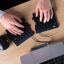 clavier et souris R-Go RGOSBESWLBL Noir Espagnol QWERTY