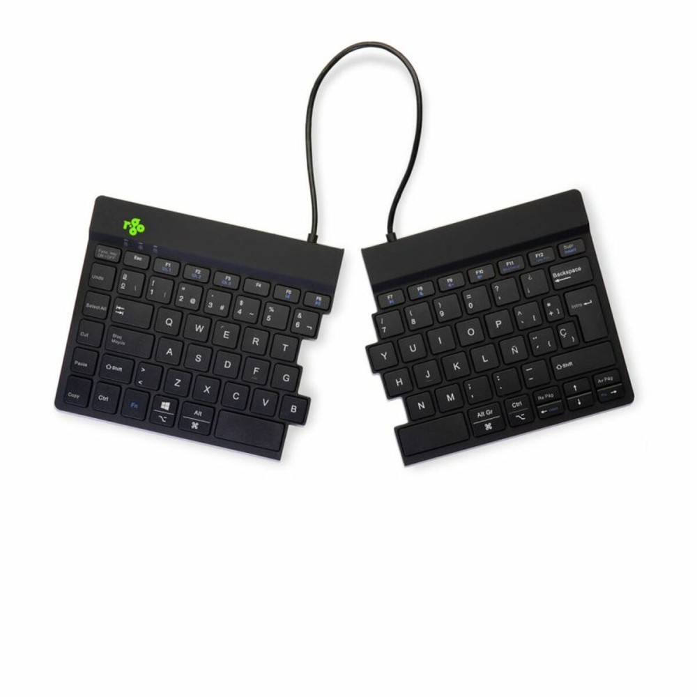 clavier et souris R-Go RGOSBESWLBL Noir Espagnol QWERTY