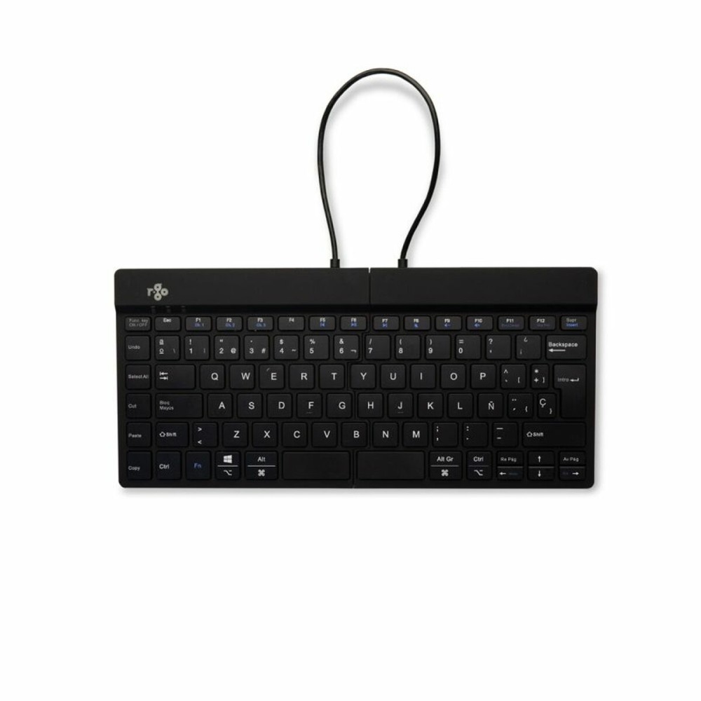 clavier et souris R-Go RGOSBESWLBL Noir Espagnol QWERTY