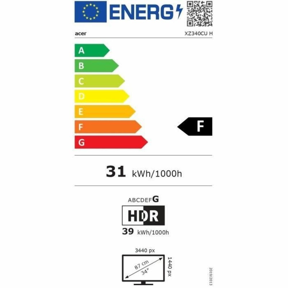 Écran Acer UM.CX0EE.H01 34" LCD