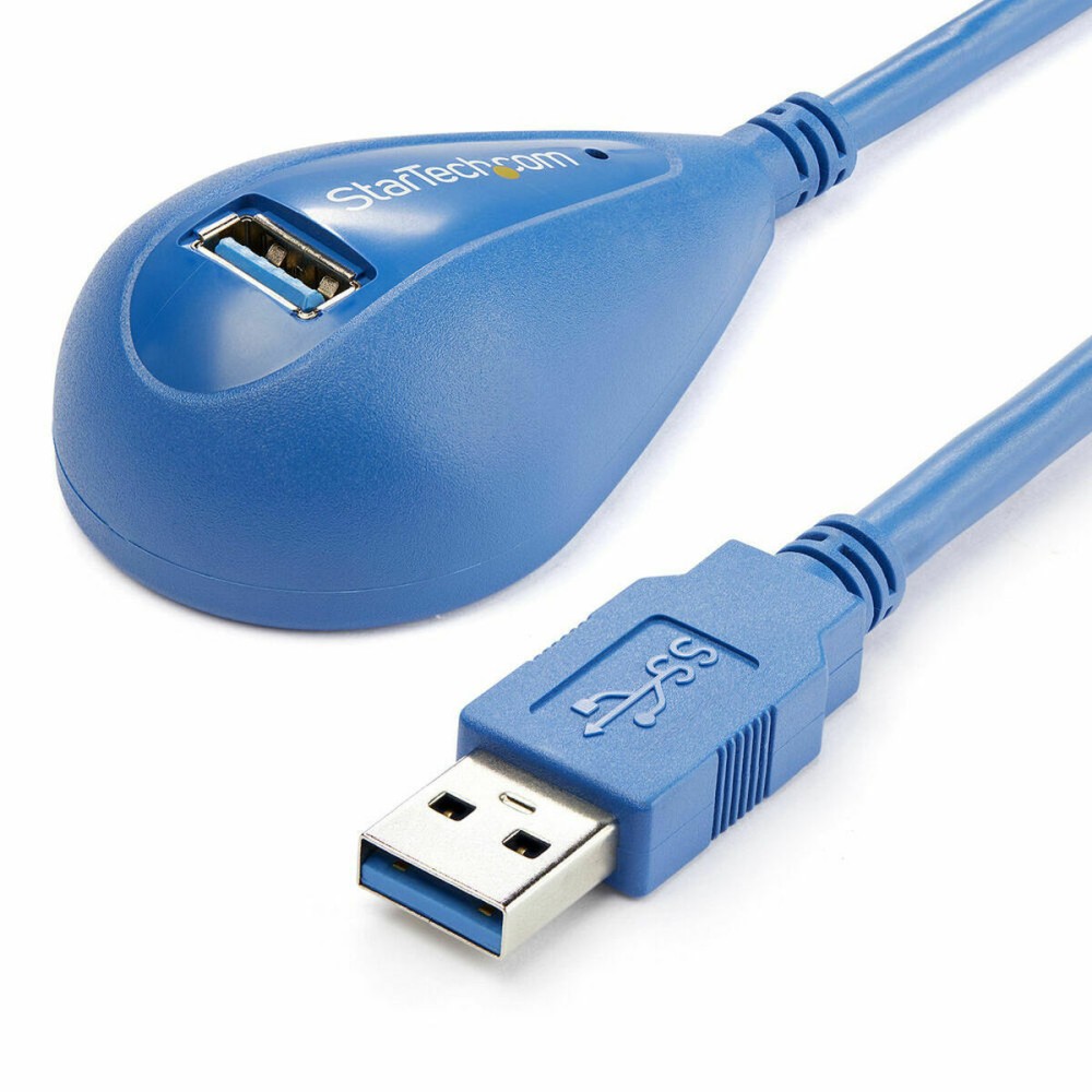 Câble USB Startech USB3SEXT5DSK Bleu 1,5 m