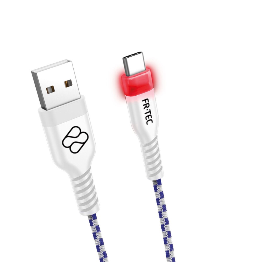 Câble USB A vers USB C FR-TEC FT0030 Blanc 3 m