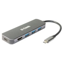 Hub USB D-Link DUB-2333 Gris 60 W