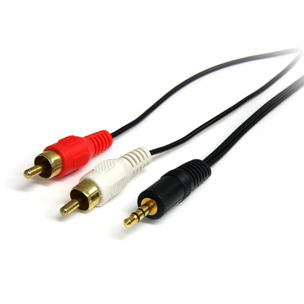 Câble Audio Jack (3,5 mm) vers 2 RCA Startech MU3MMRCA Noir