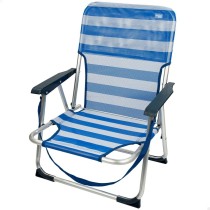 Beach Chair Aktive Foldable Blue 44 x 72 x 35 cm (4 Units)