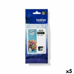 Original Ink Cartridge Brother LC424 Black (5 Units)