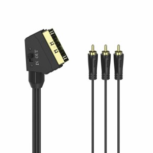 Kabel 3 x RCA zu Euroconector Hama 00205156 1,5 m Schwarz RCA