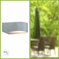 Wall Light Brilliant Tyler Grey Metal 60 W E27