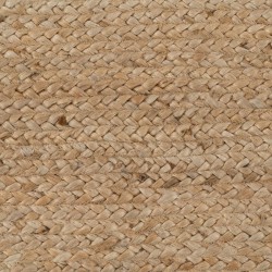 Teppich natürlich Weiß Jute 170 x 70 cm