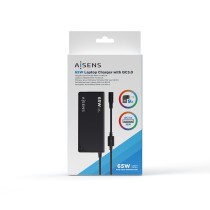 Chargeur d'ordinateur portable Aisens ASLC-65WAUTO-BK 65 W