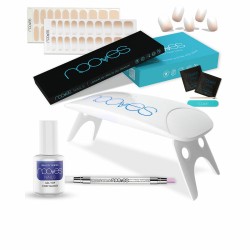 Set de Manucure Nooves Premium Beige Feuilles de gel pour ongles 8 Pièces