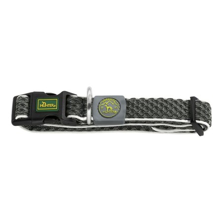 Dog collar Hunter Basic Thread Size M Anthracite (33-50 cm)