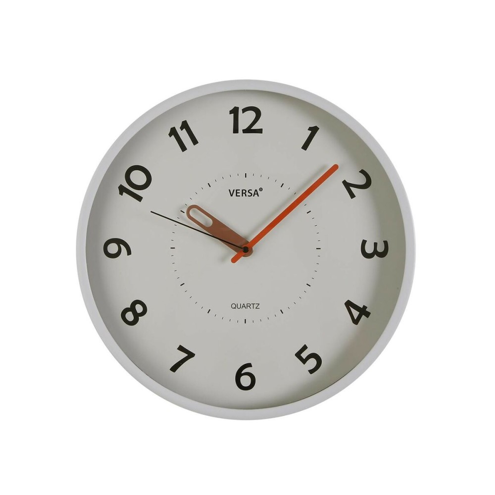 Wall Clock Versa White Plastic 4 x 30 x 30 cm