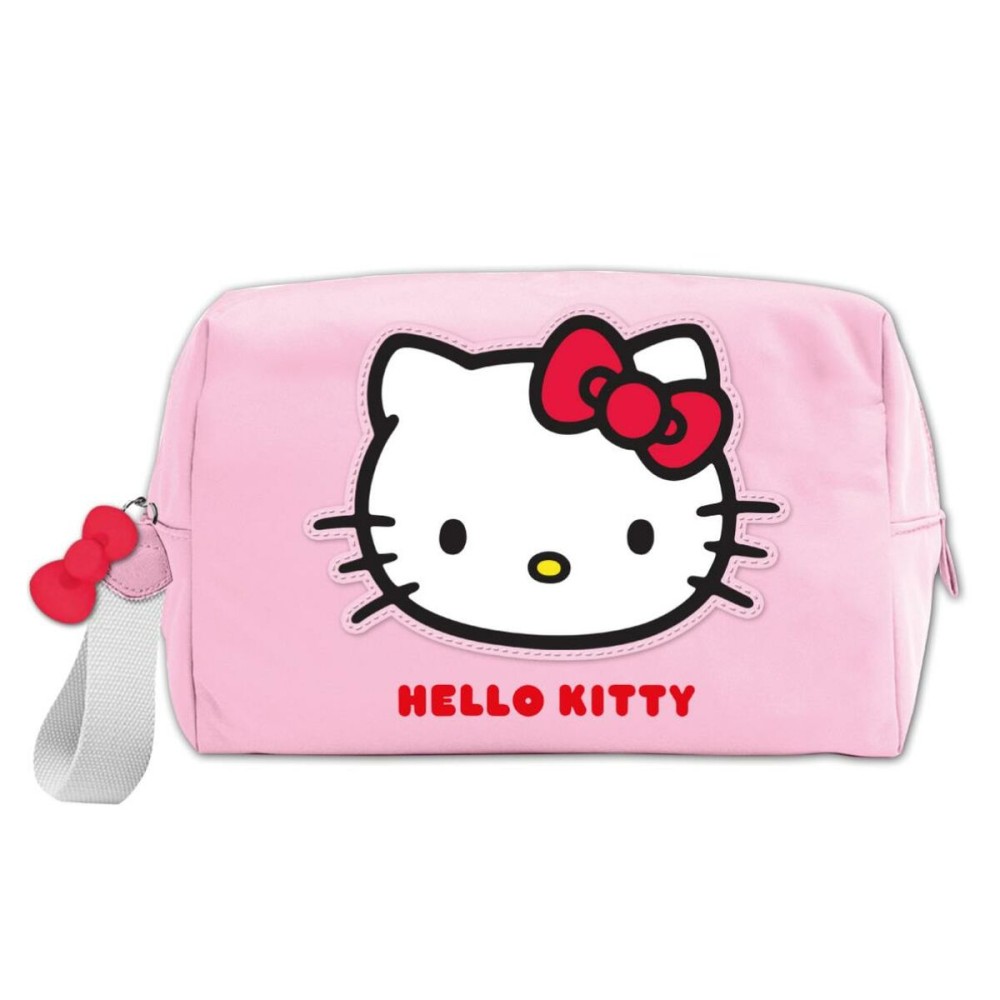 Nécessaire de Voyage Hello Kitty Rose 100 % Polyuréthane