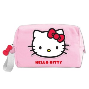 Travel Vanity Case Hello Kitty Pink 100 % Polyurethane